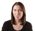 Tongue out Royalty Free Stock Photo