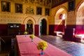 Interior of the restored medieval Castle Coch north of Cardiff, Wales