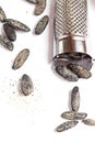 Tonka beans and grater