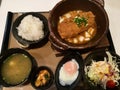 Tonkatsu set is Japanese food Royalty Free Stock Photo