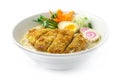 Tonkotsu Ramen thin Noodles fried pork Japanese style