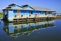 Tonle Sap, floating village