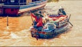 Cambodian food vendor on the Tonle Sap lake