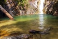 Tonpariwat (Nam Tok Song Phraek) Waterfall natural tourism place in Phang nga