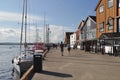 Tonsberg waterfront, Brygge, with restaurants Royalty Free Stock Photo