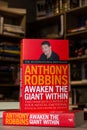 Tony Robbins\'s Awaken The Giant Within book in the bookshop. Self-help book.