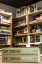 Tony Robbins\'s Money Master the Game book in the bookshop. Self-help book.
