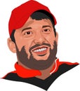 Tony Stewart Portrait Vector Illustration