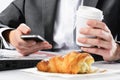 Too busy to eat breakfast Royalty Free Stock Photo