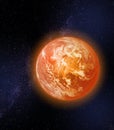 The too hot planet Earth Royalty Free Stock Photo
