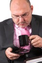 Too much coffee perphaps? Royalty Free Stock Photo