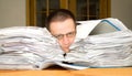 Too much paperwork Royalty Free Stock Photo