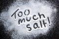 Too Much Salt Royalty Free Stock Photo