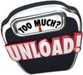 Too Much Unload Words Scale Share Responsibility Delegate Work