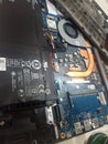 took apart the laptop for repair, added ram, and cleaned the fan and motherboard