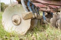 Tool for agriculture: disc harrow Royalty Free Stock Photo