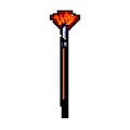 tool artist paint brush game pixel art vector illustration Royalty Free Stock Photo