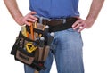 Tool belt detail of mantool Royalty Free Stock Photo