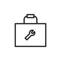 Tool box icon Flat line illustration Royalty Free Stock Photo