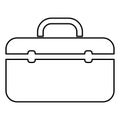 Tool box professional icon black color illustration flat style simple image