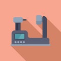 Tool cnc machine icon flat vector. Electric control Royalty Free Stock Photo