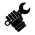 Tool in hand technical service Royalty Free Stock Photo