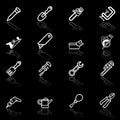 Tool icon set Royalty Free Stock Photo