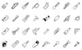 Tool icon set Royalty Free Stock Photo