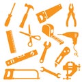 Tool Kit Icons Royalty Free Stock Photo