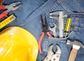 tool kit in jean pocket Royalty Free Stock Photo