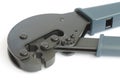 Tool for mounting CATV connectors Royalty Free Stock Photo
