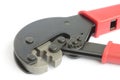 Tool for mounting CATV connectors Royalty Free Stock Photo