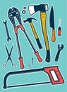 Tool set Royalty Free Stock Photo