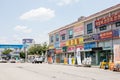 Tool shop street in Suwon, Korea