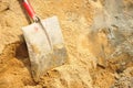 Tool shovel cement Royalty Free Stock Photo