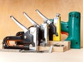 The tool - staplers electrical and manual mechanical - for repair work in the house and on furniture