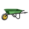 tool wheelbarrow cartoon vector illustration