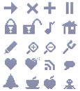 Toolbar icons Royalty Free Stock Photo