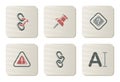 Toolbar and Interface icons | Cardboard series Royalty Free Stock Photo