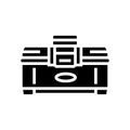 toolbox garage glyph icon vector illustration