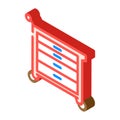 toolbox garage isometric icon vector illustration