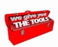 Toolbox we give the tools red