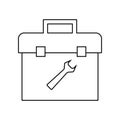 toolbox icon. Element of Constraction tools for mobile concept and web apps icon. Outline, thin line icon for website design and