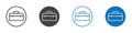 Toolbox icon flat editable icon mark set Royalty Free Stock Photo