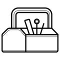 Toolbox icon vector Royalty Free Stock Photo