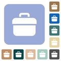 Toolbox rounded square flat icons Royalty Free Stock Photo