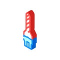 tooling materials mechanical engineer isometric icon vector illustration