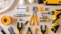 The toolkit for electrical work.AI generated image Royalty Free Stock Photo