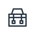 toolkit icon vector from laboor and tools concept. Thin line illustration of toolkit editable stroke. toolkit linear sign for use