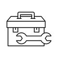 Toolkit Isolated Vector icon Which can easily modify or edit Royalty Free Stock Photo